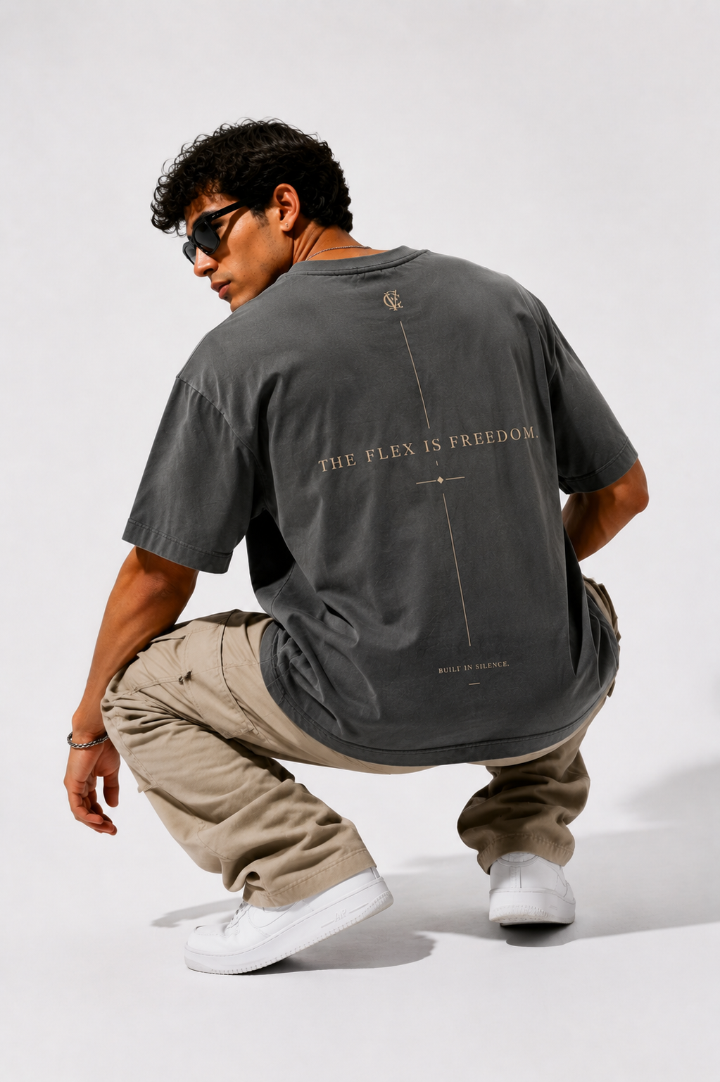 The Flex Is Freedom - Gray back