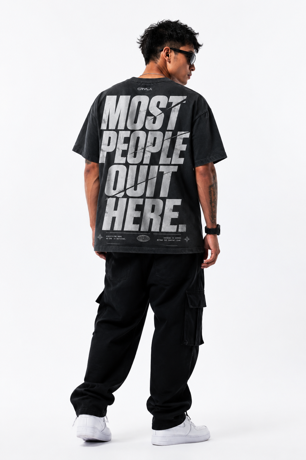 Most People Quit Here - Black back