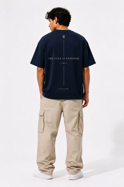 The Flex Is Freedom - Navy back