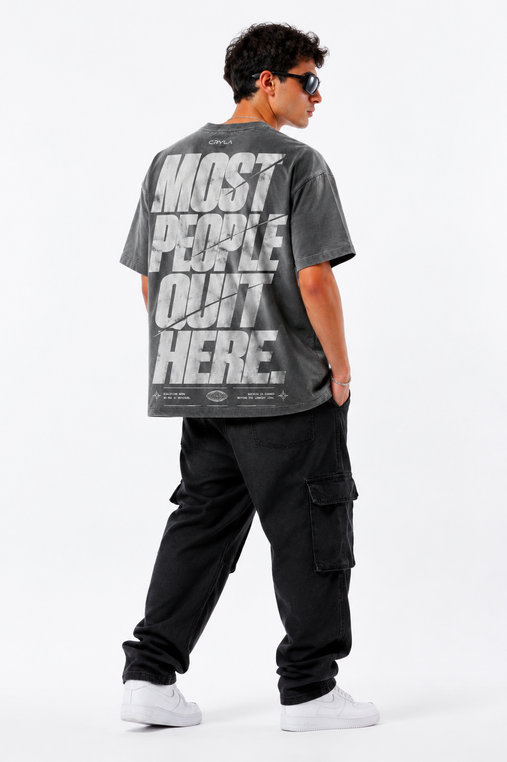 Most People Quit Here - Gray back